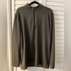 Callaway Men’s Gray Long Sleeve Pullover with Zip Front Size XL